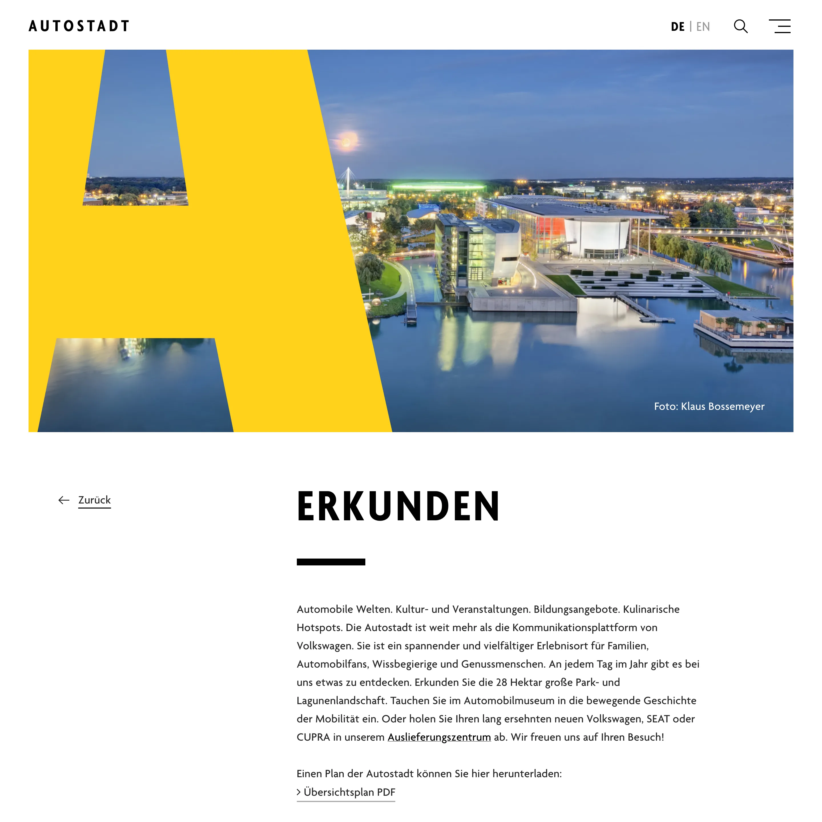 Screenshot of Autostadt.de