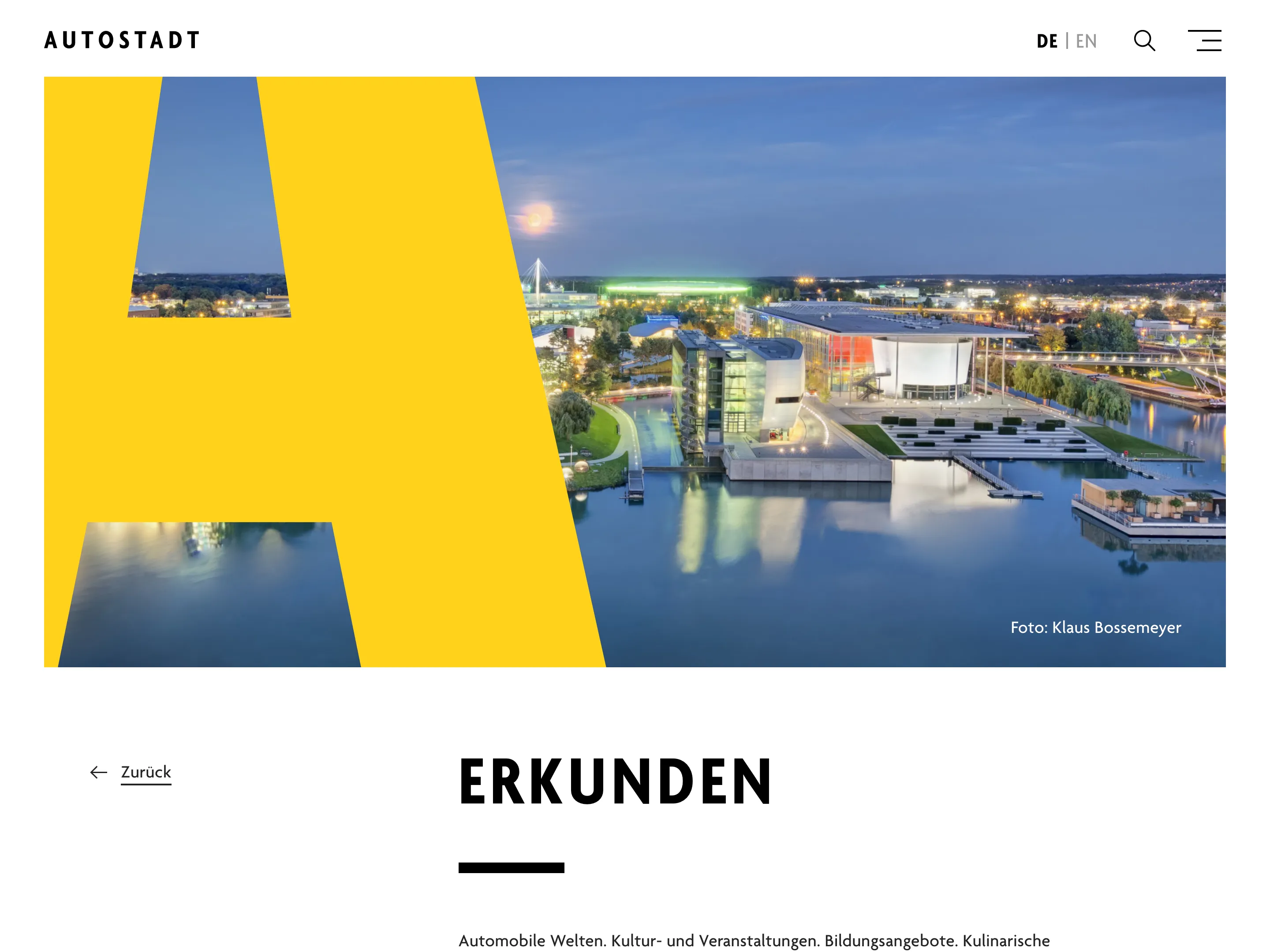 Screenshot of Autostadt.de