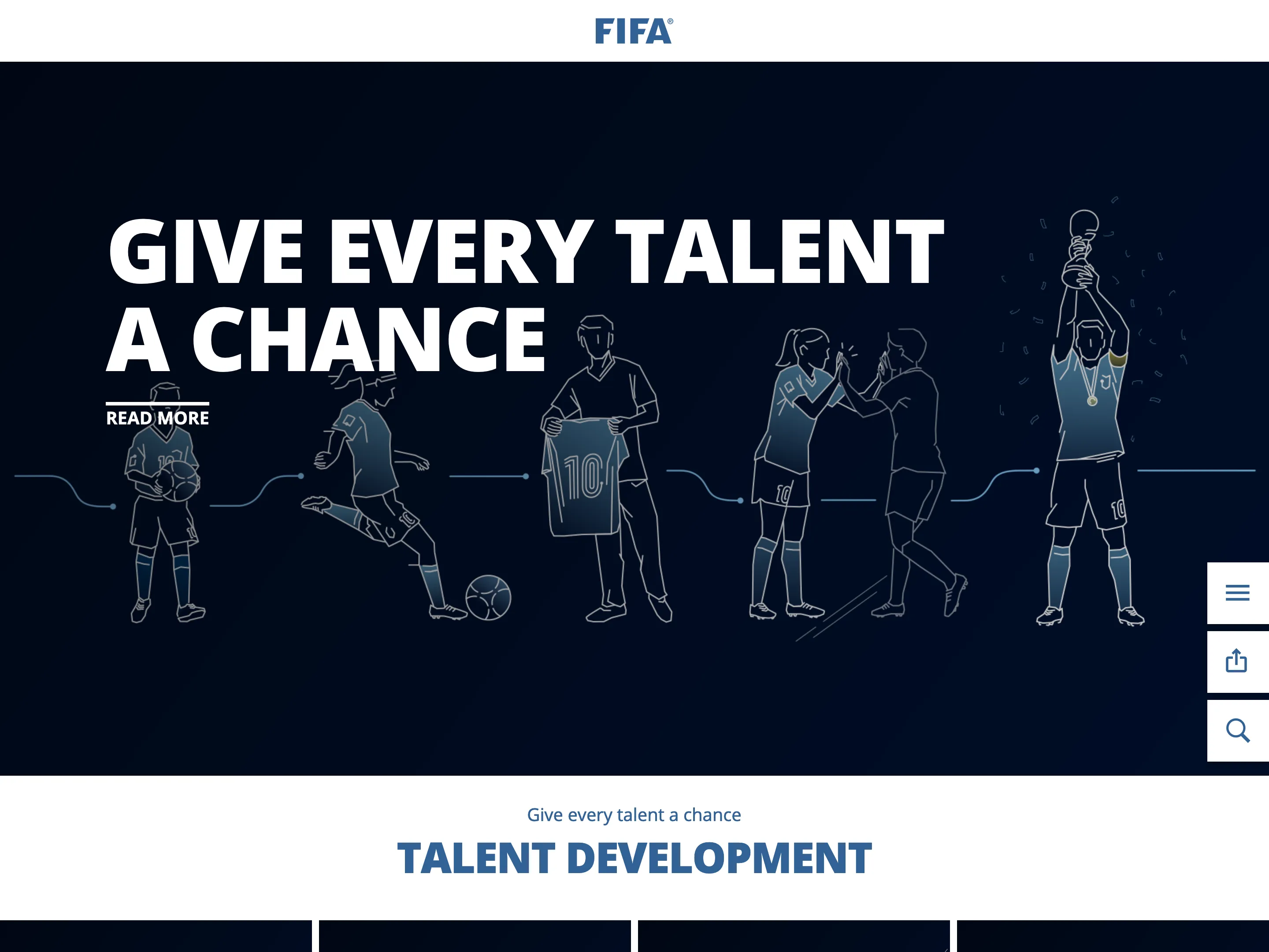 Screenshot of FIFA Publications