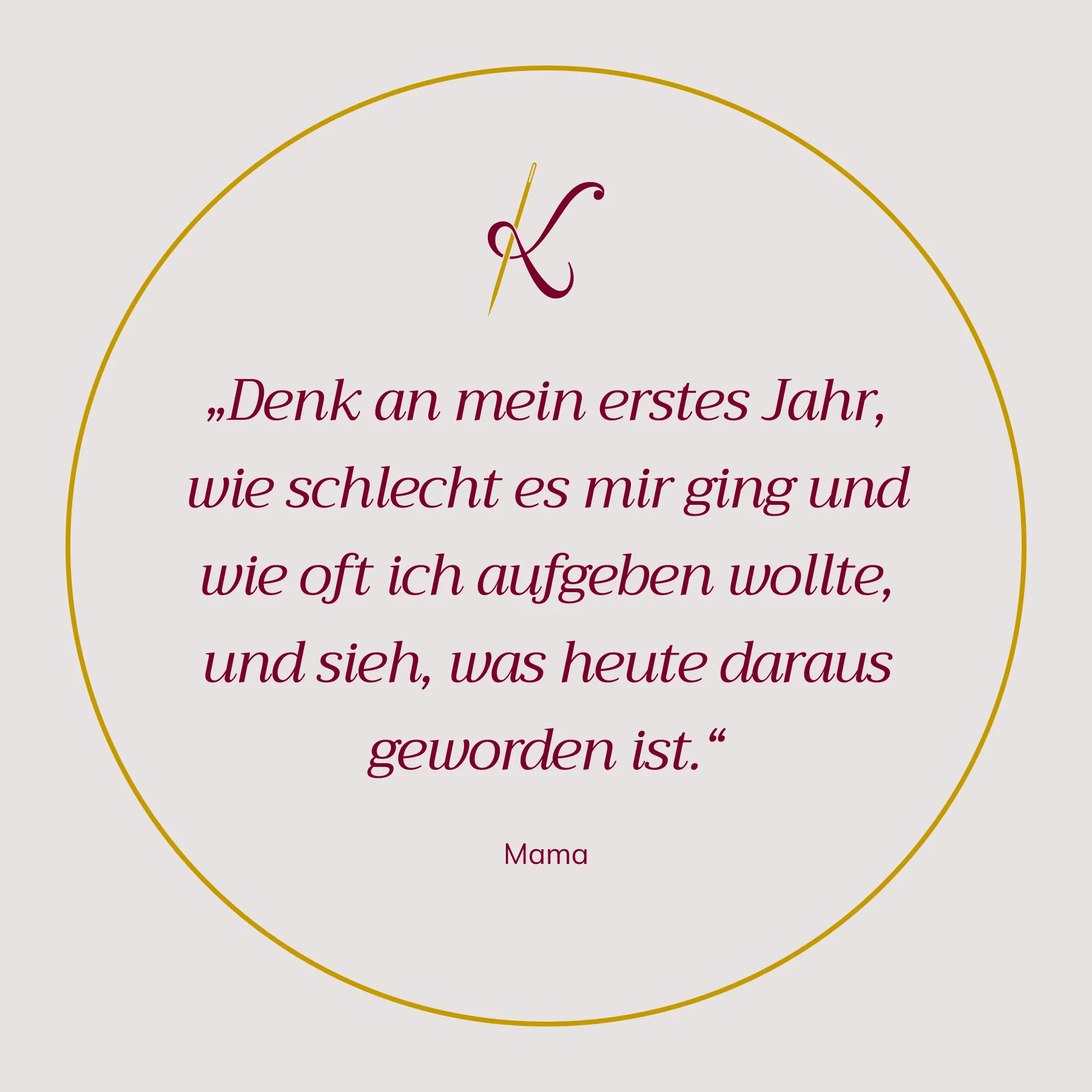 A quote from mom from the article.